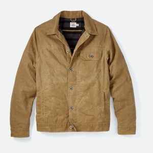 HUCKBERRY Flint and Tinder Flannel-Lined Waxed Trucker Jacket (XL)